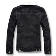 West Louis™ Winter Thick Fleece Jeans Jacket