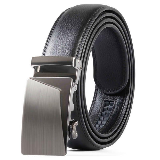 West Louis™ Leather Buckle Designer Belt