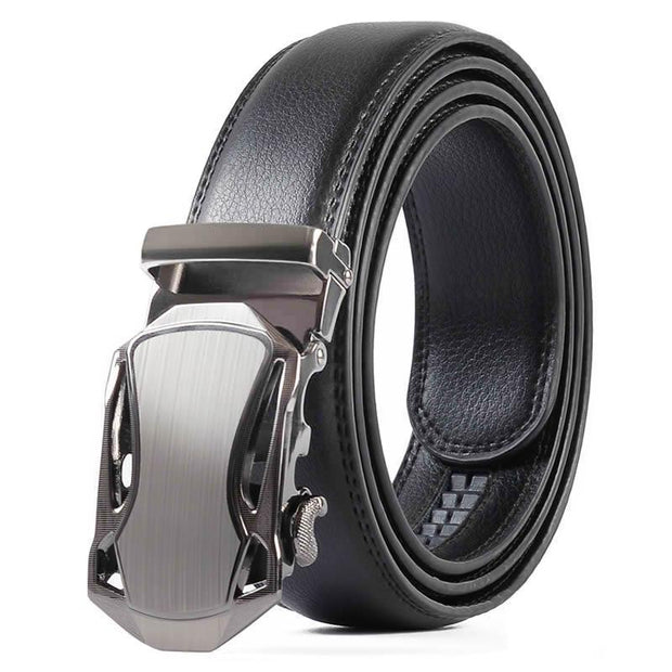 West Louis™ Leather Buckle Designer Belt