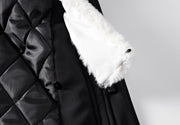 West Louis™ Cotton-Padded With Fur Hood Coat