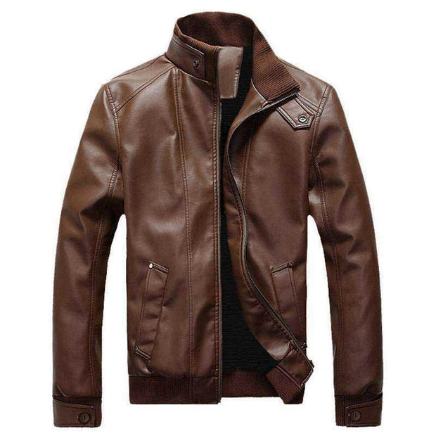 West Louis™ Trend Retro Leather Jacket