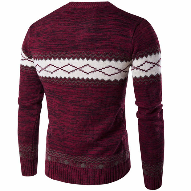 West Louis™ Diamond Knitted Warm Sweater