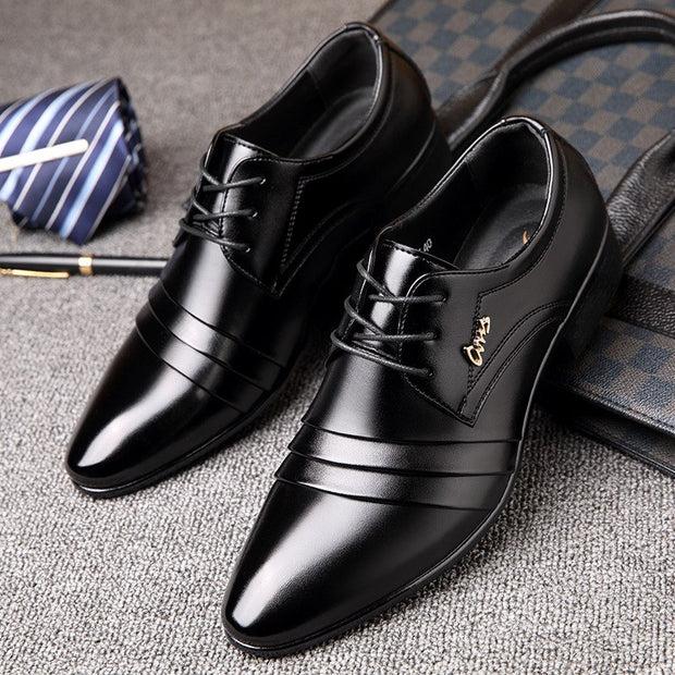 West Louis™ Luxury Brand Business Leather Shoes