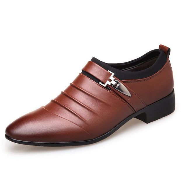 West Louis Leather Business Formal Dress Shoes Brown / 7 | male West Louis Leather Business Formal Dress Shoes Brown / 7 | male