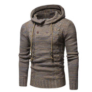 West Louis™ Knitted Turtleneck Top Sweater Hoodie