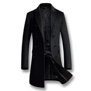 West Louis™ Warm Business-man Woolen Long Peacoat