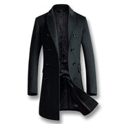 West Louis™ Warm Business-man Woolen Long Peacoat