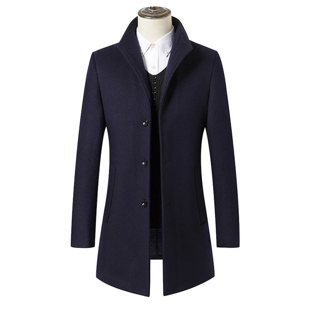 West Louis™ Elegant Wool Long Coat