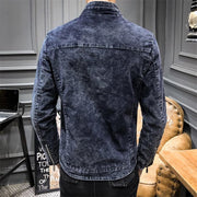 West Louis™ Solid Retro Style Denim Jacket