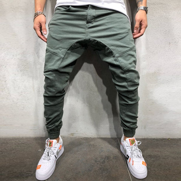 West Louis™ High Street Splicing Multi Pocket Joggers