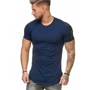 West Louis™ Brand Zipper On Shoulder T-shirt