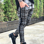 West Louis™ Vogue Vintage Plaid Pencil Pants