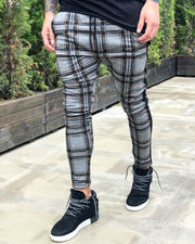 West Louis™ Vogue Vintage Plaid Pencil Pants