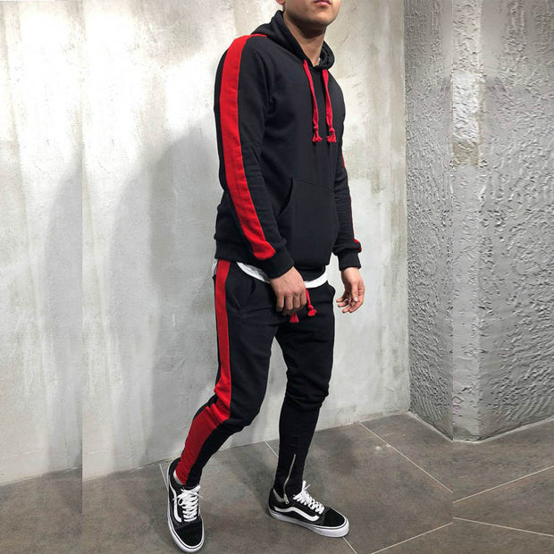 West Louis™ Hooded Zipper Button Tracksuit