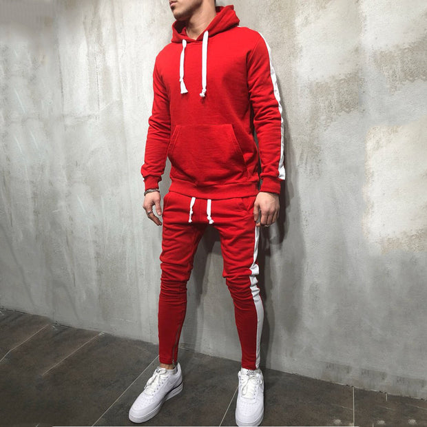 West Louis™ Hooded Zipper Button Tracksuit