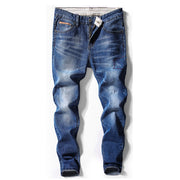 West Louis™ Desinger Black Blue Stretch Jeans