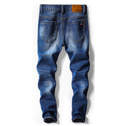 West Louis™ Desinger Black Blue Stretch Jeans