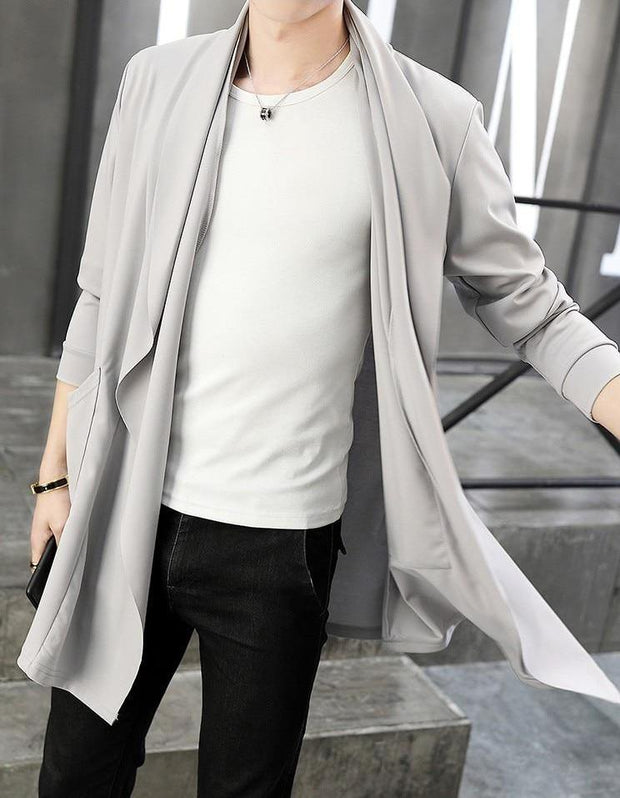 West Louis™ Autumn Draped Collar Casual Cardigan