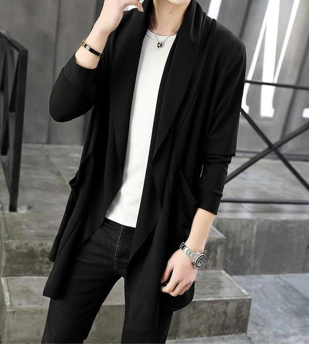 West Louis™ Autumn Draped Collar Casual Cardigan