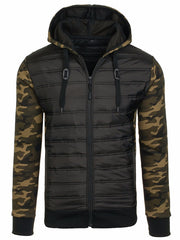 West Louis™ Arm Sleeves Camo Hooded Jacket