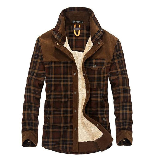 West Louis™ Plaid Cotton Admiral Jacket