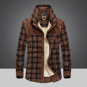 West Louis™ Plaid Cotton Admiral Jacket