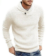 West Louis™ Turtleneck Pullover Button Sweater