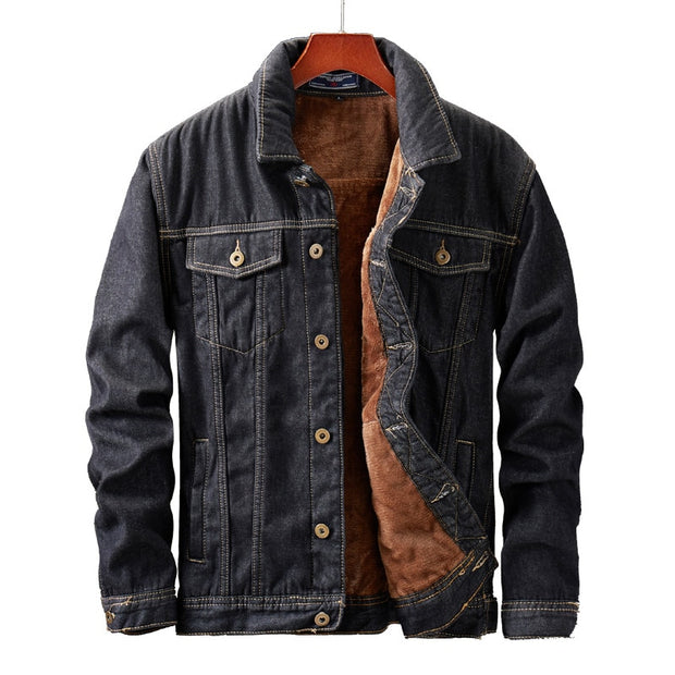 West Louis™ Cowboy Fleece Denim Jacket