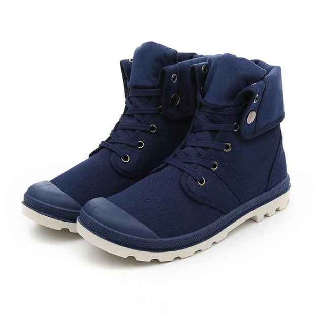 West Louis™ Casual Canvas Lace Up Boots