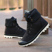 West Louis™ Casual Canvas Lace Up Boots