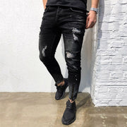 West Louis™ Ripped Freyed Slim Fit Jeans