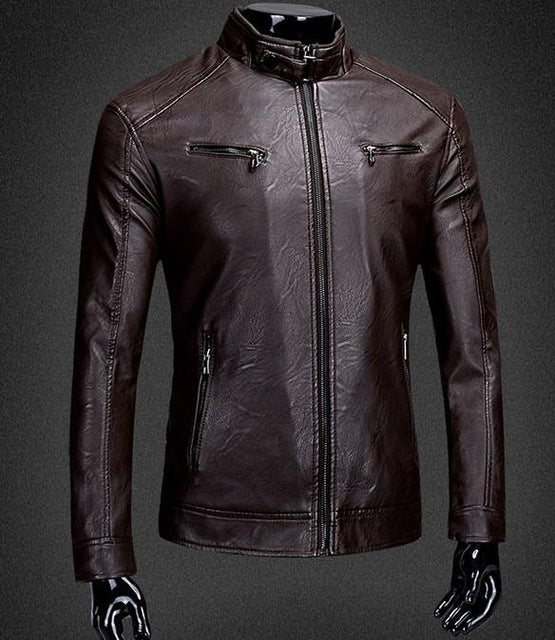 West Louis™ Moto Sheepskin Leather Jacket