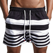 West Louis™ Stripe Beach Wear Shorts