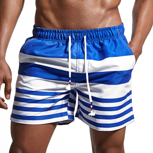 West Louis™ Stripe Beach Wear Shorts