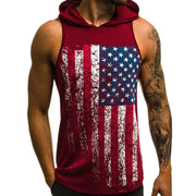 West Louis™ Americana Hooded Tank Top