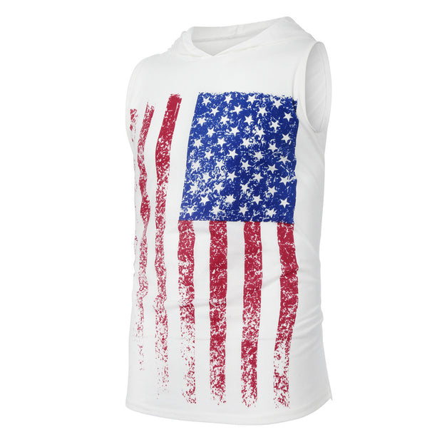 West Louis™ Americana Hooded Tank Top