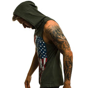 West Louis™ Americana Hooded Tank Top