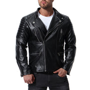 West Louis™ Spring Biker Style Leather Jacket