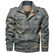 West Louis™ Streetwear Style Denim Jacket