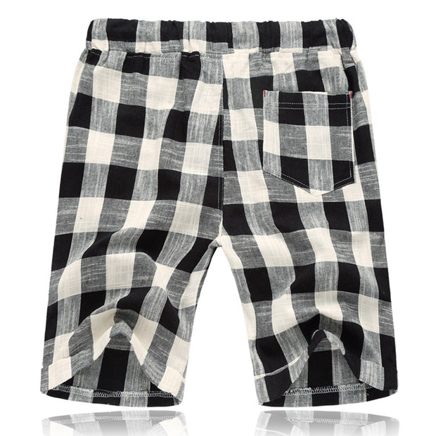 West Louis™ Plaid Cotton Shorts