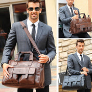 West Louis™ Vintage Shoulder Briefcase