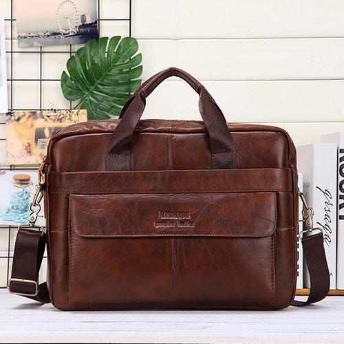 West Louis™ Universal Genuine Leather Briefcase