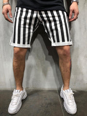 West Louis™ Striped Jogging Sweat Shorts