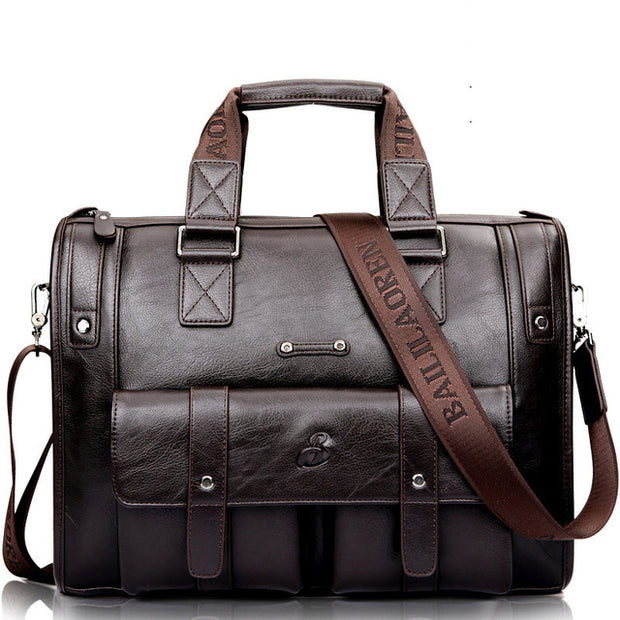 West Louis™ High Capacity Business Leather Briefcase