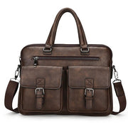 West Louis™ Newest Business Leather Briefcases