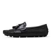 West Louis™ Leather Moccasins With Crocodile Style