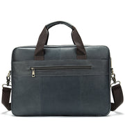 West Louis™ High Quality Luxury Business Leather Briefcase