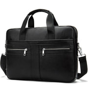 West Louis™ High Quality Luxury Business Leather Briefcase